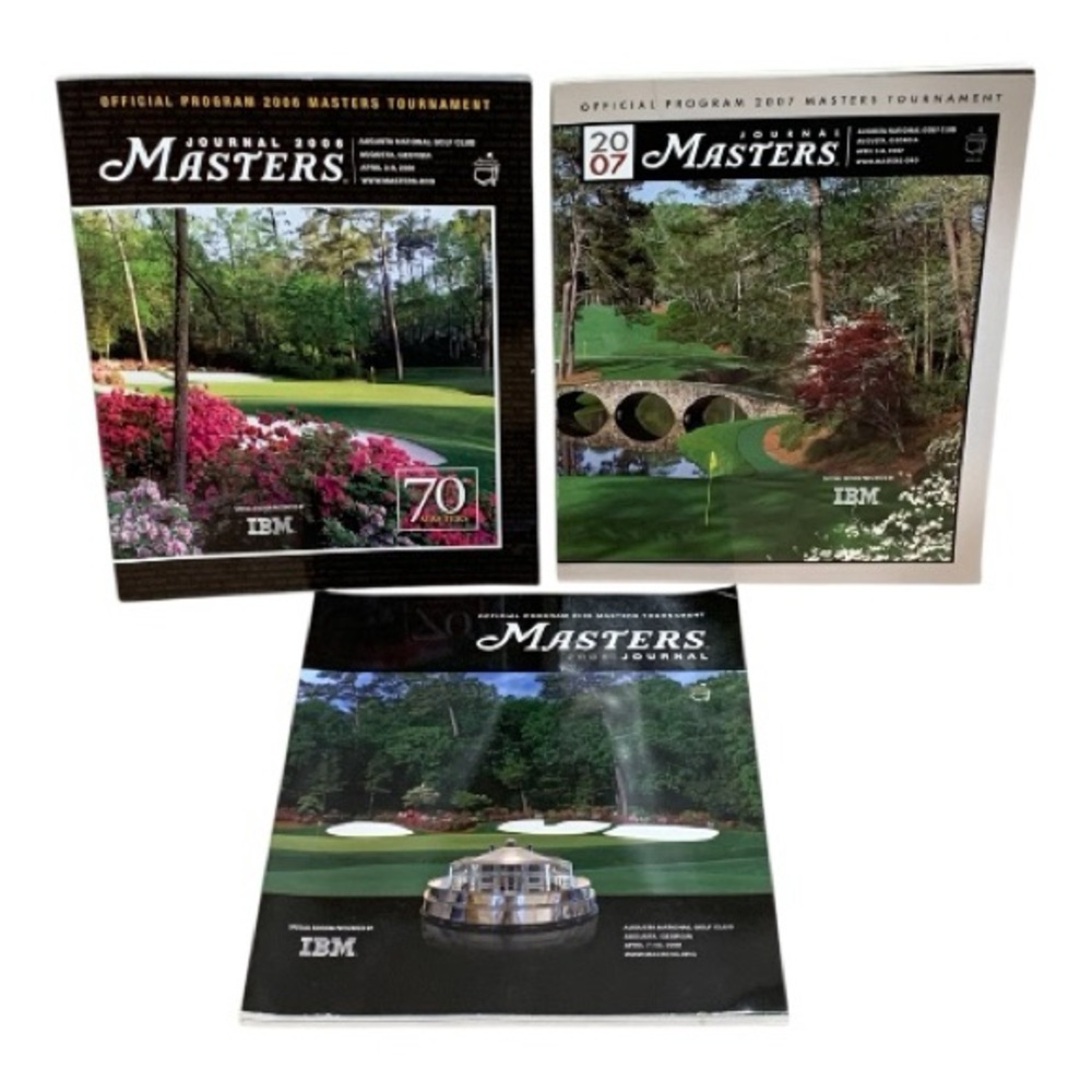 Masters Tournament Official Programs Set Years 20… - image 1
